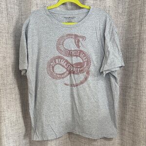 Denim & Supply Ralph Lauren Gray Snake Graphic Tee